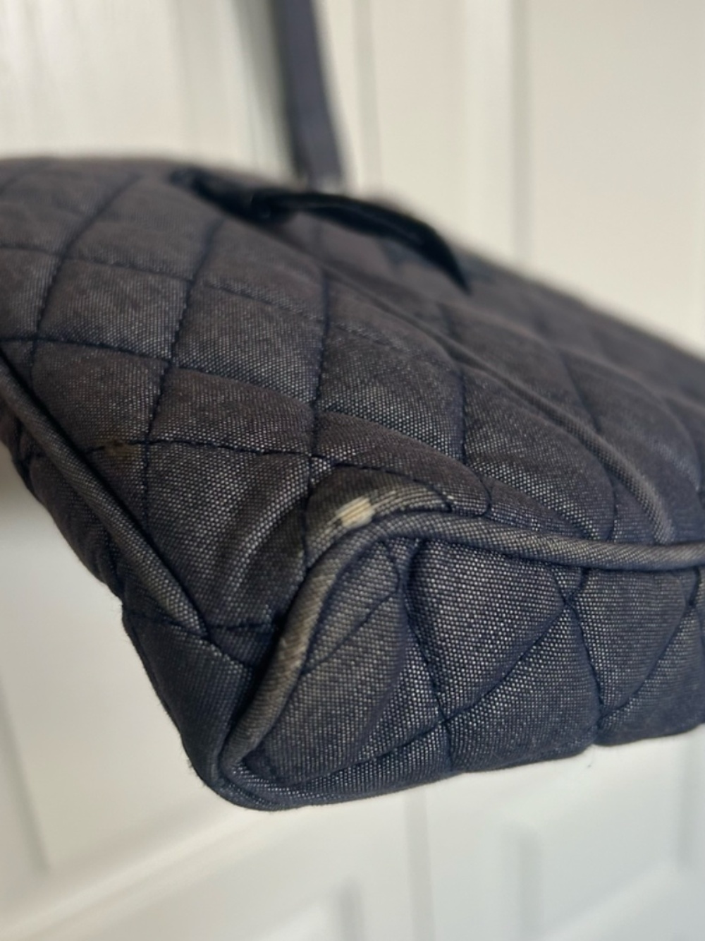 Vera Bradley Denim Quilted Crossbody Shoulder Bag - Picture 7 of 8